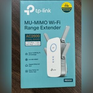 TP-Link AC2600 WiFi Extender (RE650), Up to 2600Mbps, Dual Band Range Extender
